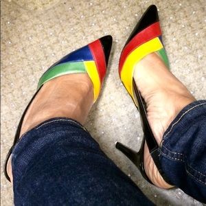 BCBG Multi-color slingback Heel